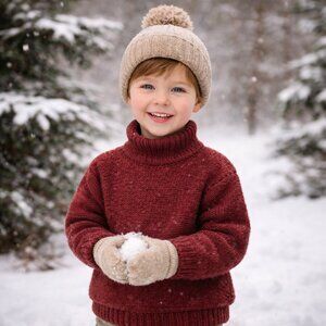 Vintage Quills Ireland 100% Wool Knit Sweater Boys 8/M Ireland Preppy Handmade